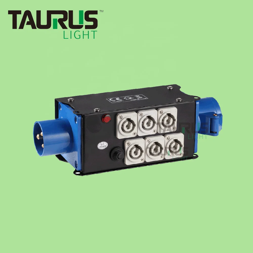 Portable 6 Port Powercon Power Box With Clamp CEE 16A Output Stage Power Distribution Box
Portable 6 Port Powercon Power Box With Clamp CEE 16A Output Stage Power Distribution Box