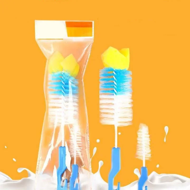 360 Degrees Cleaner + Pacifier Brush Plastic Sponge Nylon Baby Bottle Brush Cleaner Nipple Feeding Bottle Sponge Brush
360 Degrees Cleaner + Pacifier Brush Plastic Sponge Nylon Baby Bottle Brush Cleaner Nipple Feeding Bottle Sponge Brush