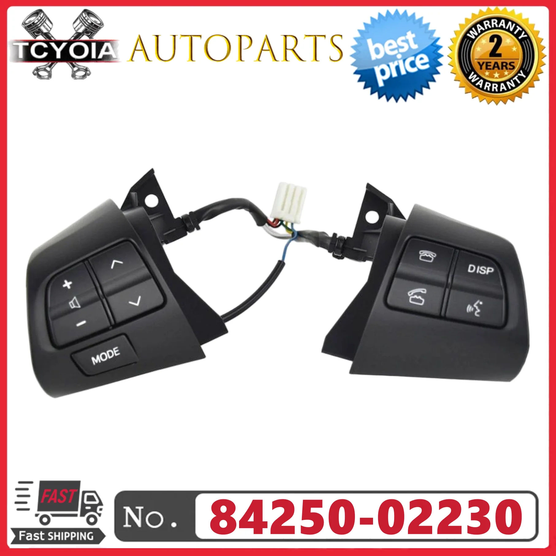 Steering Wheel Switches Buttons 84250-02230 8425002230 For Toyota Corolla Wish Altis 2010-2013
Steering Wheel Switches Buttons 84250-02230 8425002230 For Toyota Corolla Wish Altis 2010-2013