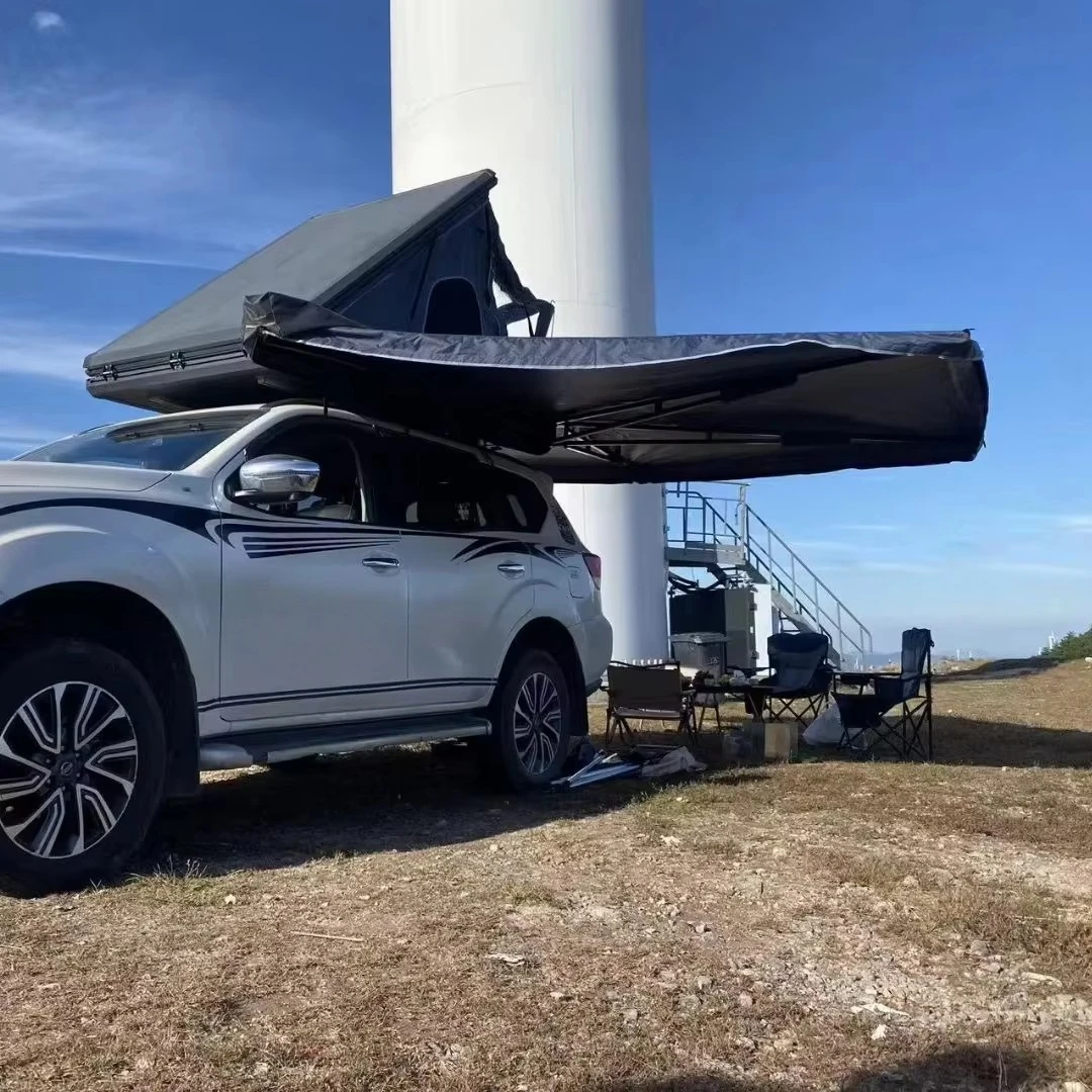 Заводская палатка на крыше OEM, производство Toldo Para Coche 270, высококачественный водонепроницаемый 270, отдельно стоящий тент, навесная стена опционально 
Заводская палатка на крыше OEM, производство Toldo Para Coche 270, высококачественный водонепроницаемый 270, отдельно стоящий тент, навесная стена опционально