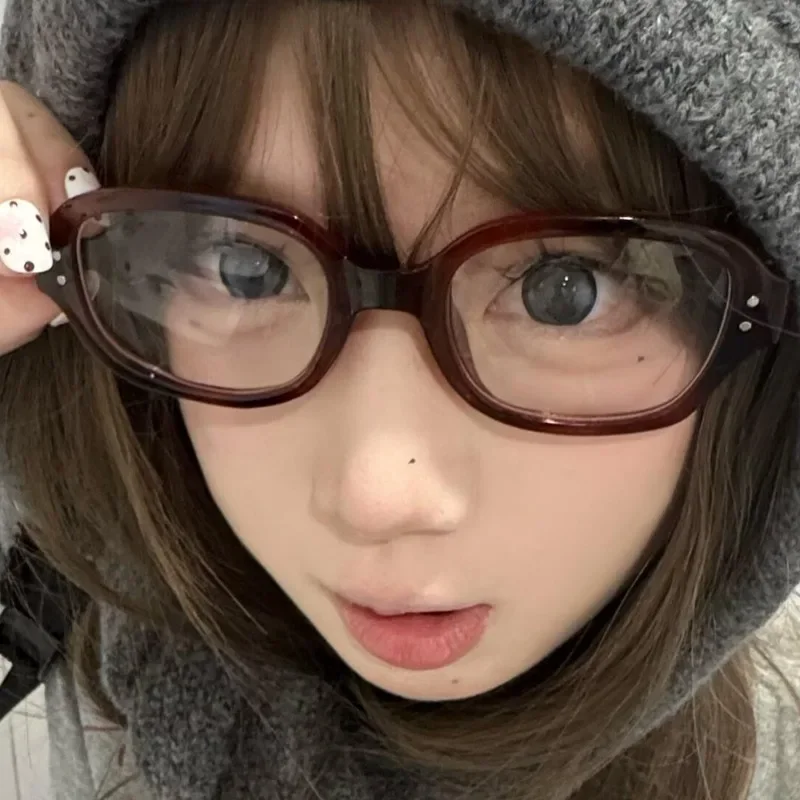 Korean Retro Square Oval Frame Anti Blue Light Glasses Red Thick Frame Plain Eyes Glasses Fashion Female Eye Protection Eyewear
Korean Retro Square Oval Frame Anti Blue Light Glasses Red Thick Frame Plain Eyes Glasses Fashion Female Eye Protection Eyewear