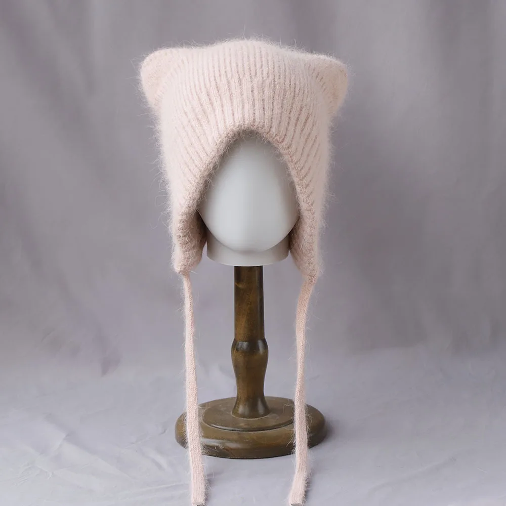 Winter Hat Earflap Women Angora Knit Bomber Beanie Cat Ears Warm Accessory For Cold Weather Autumn Outdoor Skiing Sports Girl
Winter Hat Earflap Women Angora Knit Bomber Beanie Cat Ears Warm Accessory For Cold Weather Autumn Outdoor Skiing Sports Girl