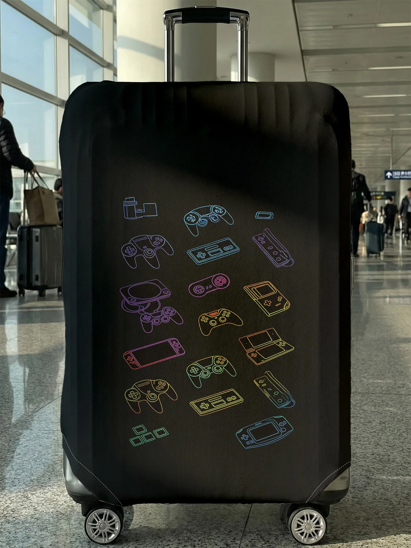 Color Line Game Controller Print Luggage Cover, Suitable for 18-32 Inch Luggage Cover, Luggage Handle Glove, Travel Accessories
Color Line Game Controller Print Luggage Cover, Suitable for 18-32 Inch Luggage Cover, Luggage Handle Glove, Travel Accessories