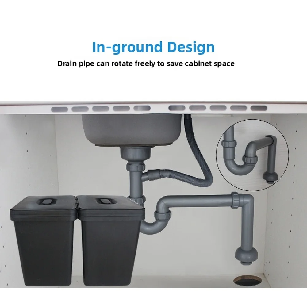 Modern Single Sink Drain Pipe Constructed from PP with Customizable Length and U Bend to Block Scents Effectively
Modern Single Sink Drain Pipe Constructed from PP with Customizable Length and U Bend to Block Scents Effectively