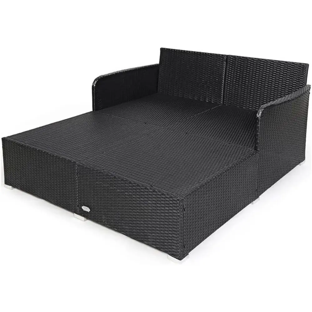 Weather-Resistant Rattan Daybed Sofa with Cushions, 61L x 52W x 27.5H, Beige, 4 Pillows, Removable Covers, Modern Outdoor Relaxa
Weather-Resistant Rattan Daybed Sofa with Cushions, 61L x 52W x 27.5H, Beige, 4 Pillows, Removable Covers, Modern Outdoor Relaxa