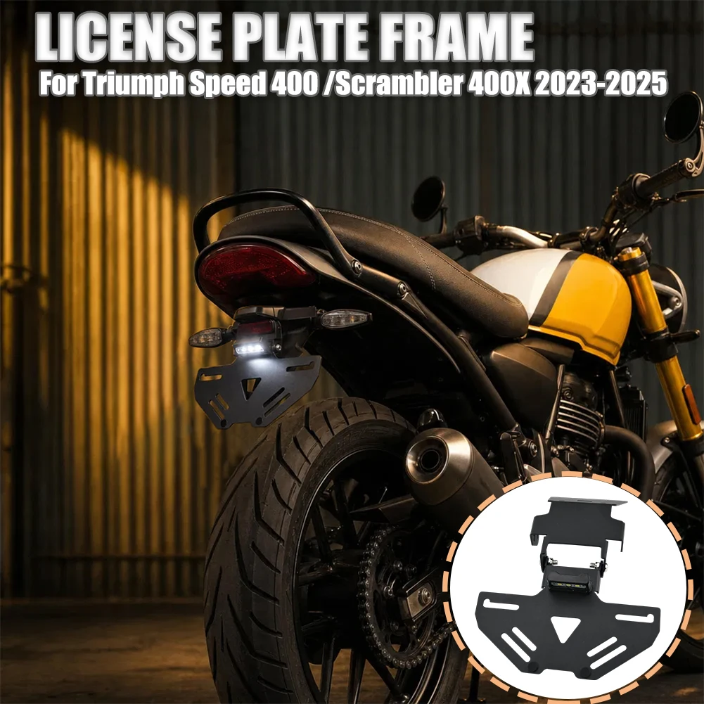 Speed400 Motorcycle License Plate Holder Fender Eliminator short tail For Triumph Speed 400 Scrambler 400X 2023 2024 2025
Speed400 Motorcycle License Plate Holder Fender Eliminator short tail For Triumph Speed 400 Scrambler 400X 2023 2024 2025