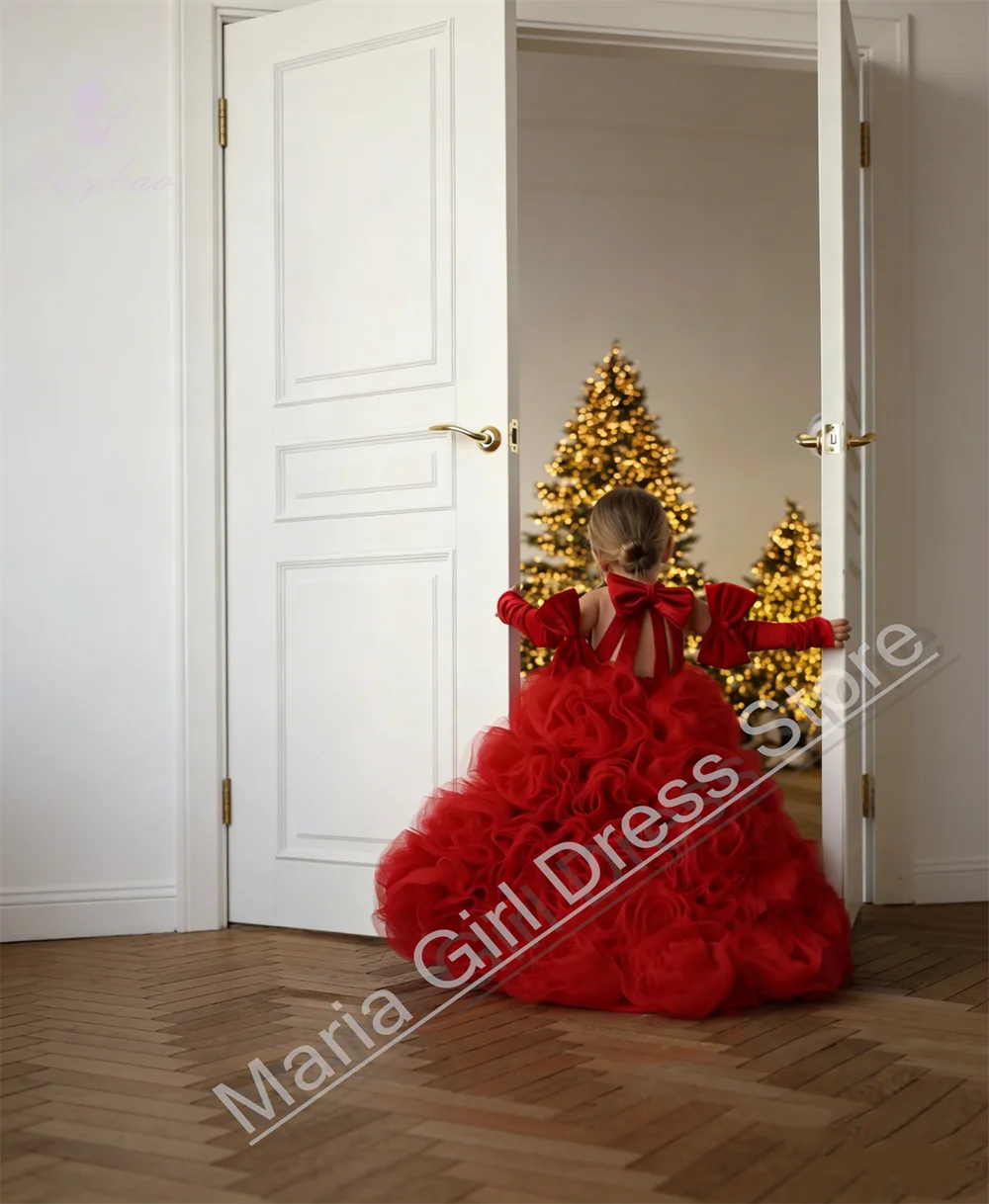 Red Flower Girl Dress Velvet/Tulle Fluffy Sleeveless Halter Party First Communion Birthday Beauty Pageant Kid Skirt Gown
Red Flower Girl Dress Velvet/Tulle Fluffy Sleeveless Halter Party First Communion Birthday Beauty Pageant Kid Skirt Gown