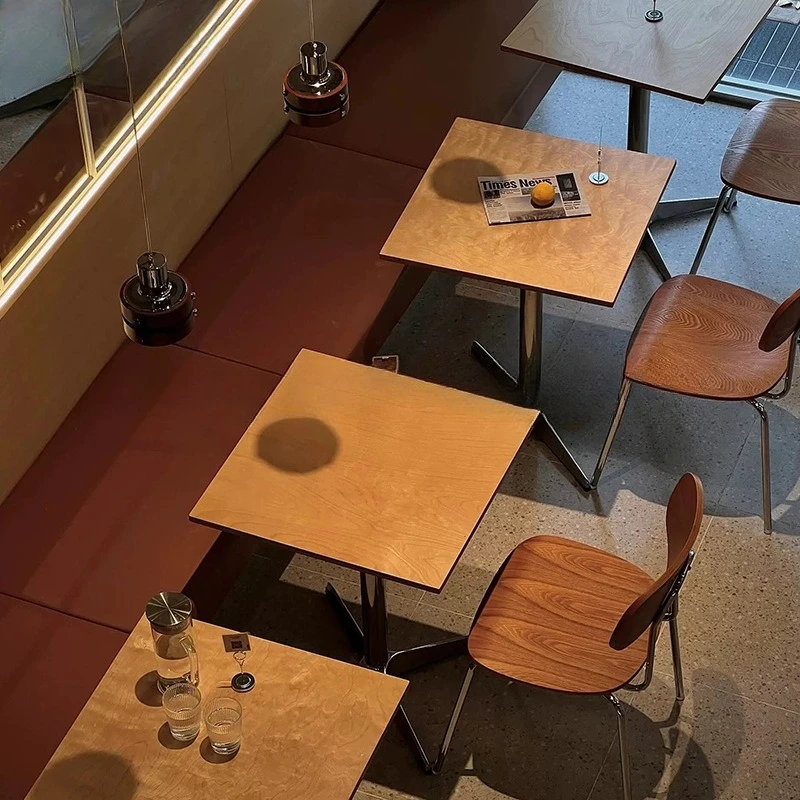 Medieval Cafe Ocean Board Table and Chair Combination Simple Small Square Table
Medieval Cafe Ocean Board Table and Chair Combination Simple Small Square Table