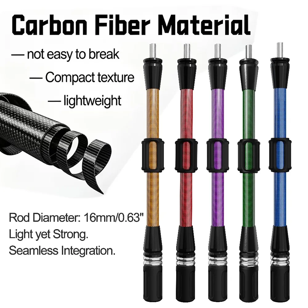 Bow Stabilizer 6/8/10/12/15 Inch Carbon Fiber Balance Bar Compound Bow Shock Absorption Archery Damper Shooting Target Hunting
Bow Stabilizer 6/8/10/12/15 Inch Carbon Fiber Balance Bar Compound Bow Shock Absorption Archery Damper Shooting Target Hunting