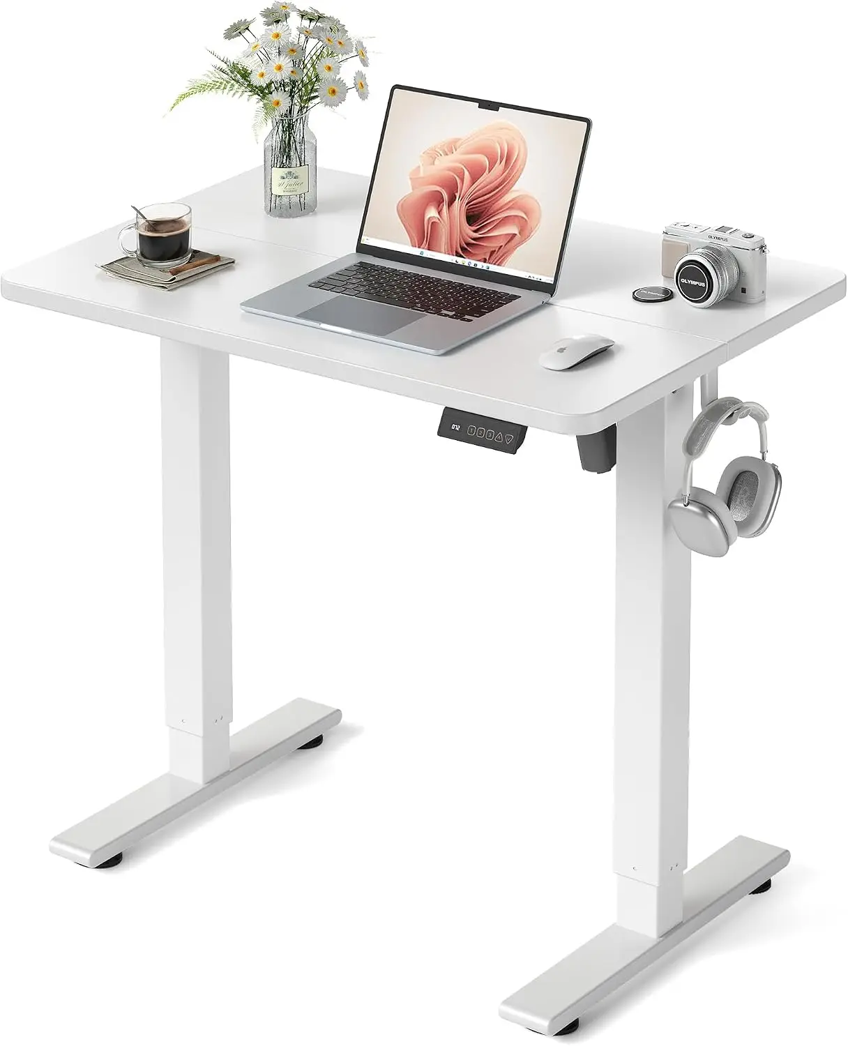 32" Small Electric Standing Desk Adjustable Height, 3 Memory Settings, Sit Stand Desk for Home Office & Computer Workstation, White
32" Small Electric Standing Desk Adjustable Height, 3 Memory Settings, Sit Stand Desk for Home Office & Computer Workstation, White
