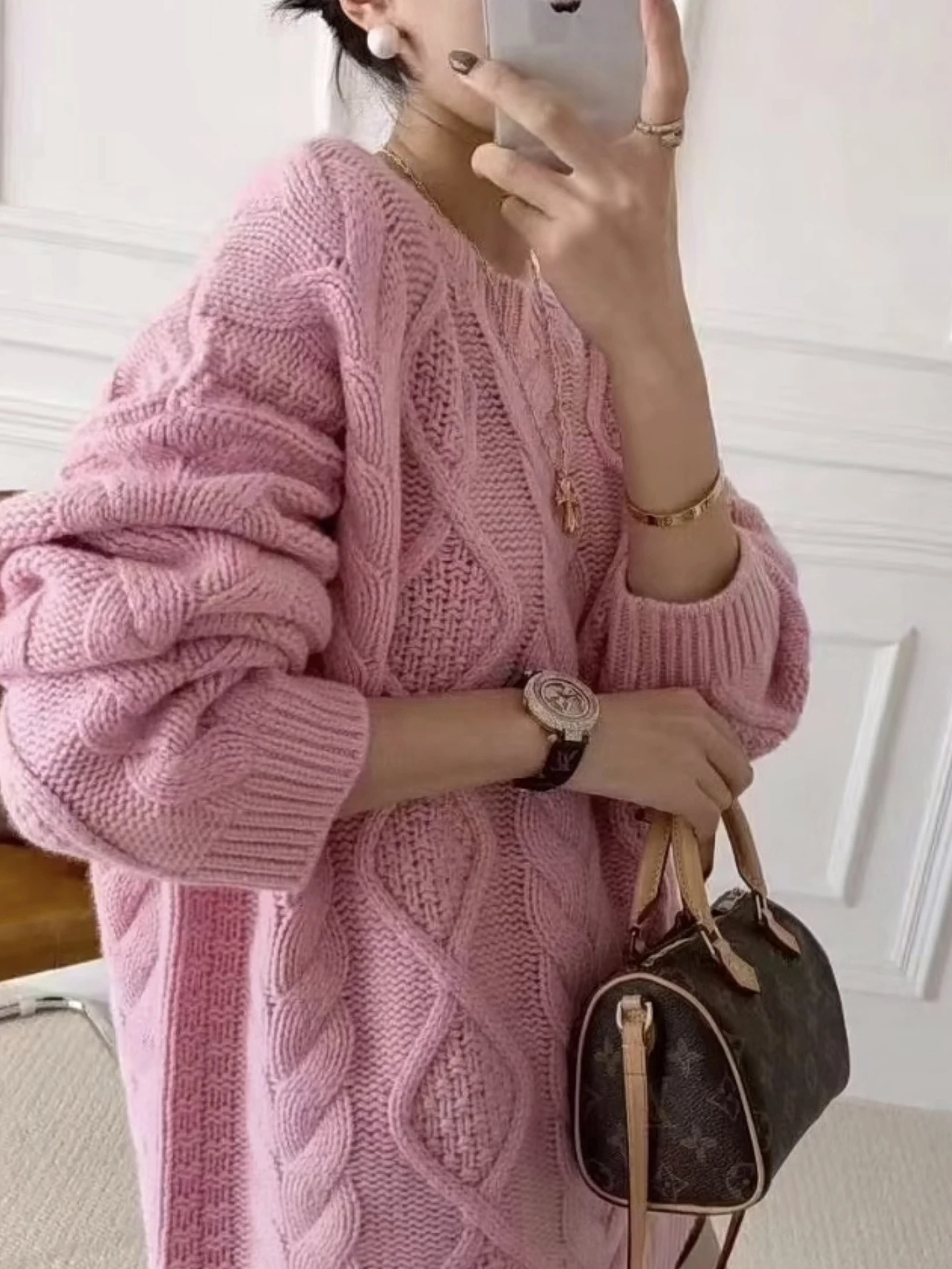 Pullover 100% Merino Wool Fashionable Women O-Neck Solid Color Knit Thick Autumn Winter Top Skin Friendly Comfortable Clothing
Pullover 100% Merino Wool Fashionable Women O-Neck Solid Color Knit Thick Autumn Winter Top Skin Friendly Comfortable Clothing