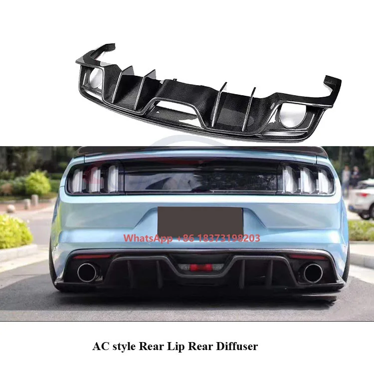 Carbon Fiber Rear Lip Rear Bumper Splitter Rear Diffuser Lower Chin for AC Style F Ord Mustang Body Kits 2015-2017
Carbon Fiber Rear Lip Rear Bumper Splitter Rear Diffuser Lower Chin for AC Style F Ord Mustang Body Kits 2015-2017