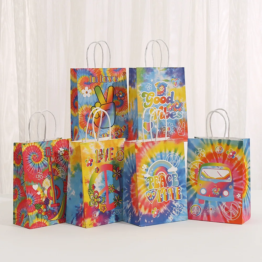 StoBag, красочные подарочные сумки Tie-Die, многоразовая бумага, для праздничных принадлежностей на тему дня рождения, упаковка товаров, на вынос, 12/30 шт.
StoBag, красочные подарочные сумки Tie-Die, многоразовая бумага, для праздничных принадлежностей на тему дня рождения, упаковка товаров, на вынос, 12/30 шт.