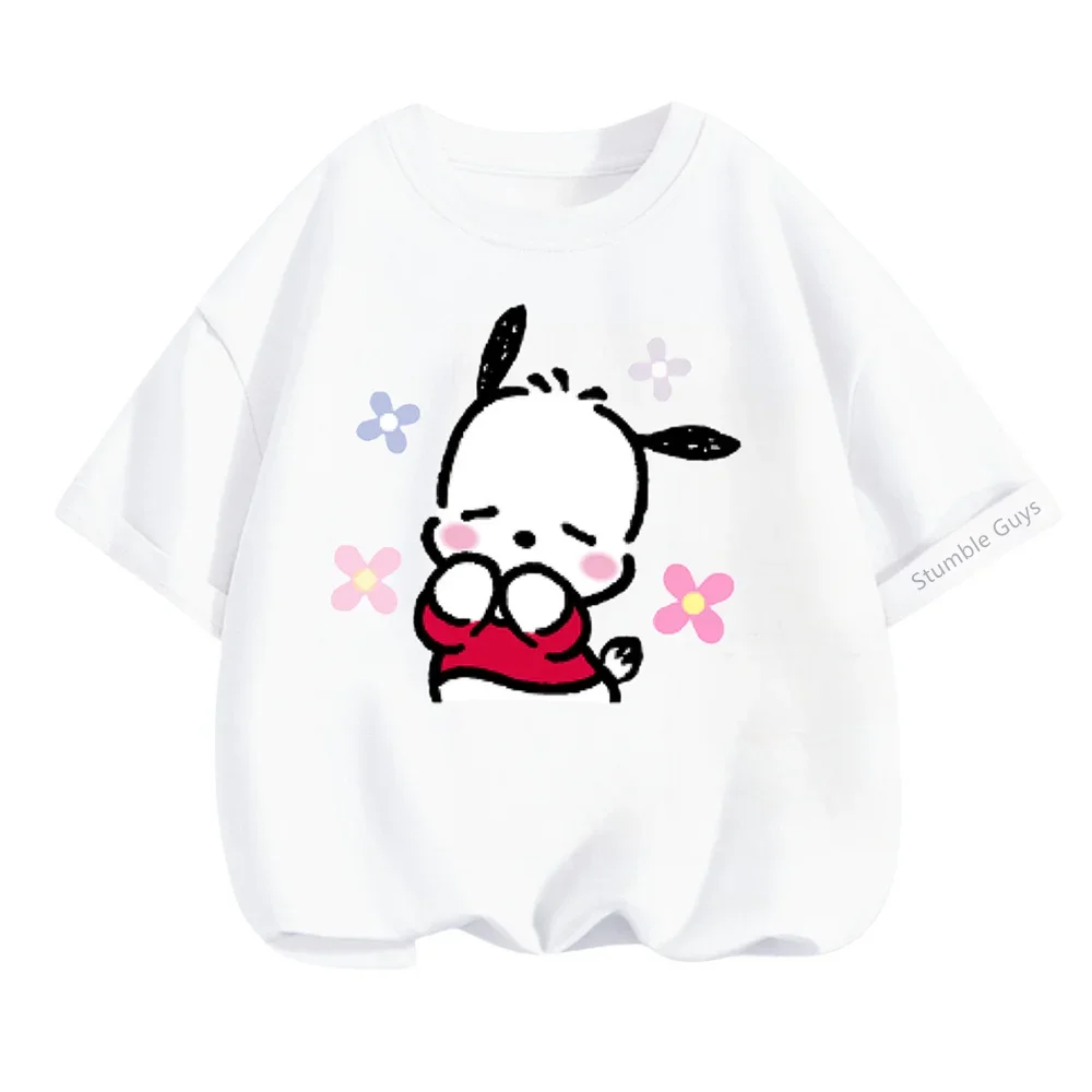Футболка Pochacco с героями мультфильмов, летняя футболка для детей от 3 до 14 лет, повседневная одежда с круглым вырезом в стиле аниме для мальчиков, футболка для девочек
Футболка Pochacco с героями мультфильмов, летняя футболка для детей от 3 до 14 лет, повседневная одежда с круглым вырезом в стиле аниме для мальчиков, футболка для девочек