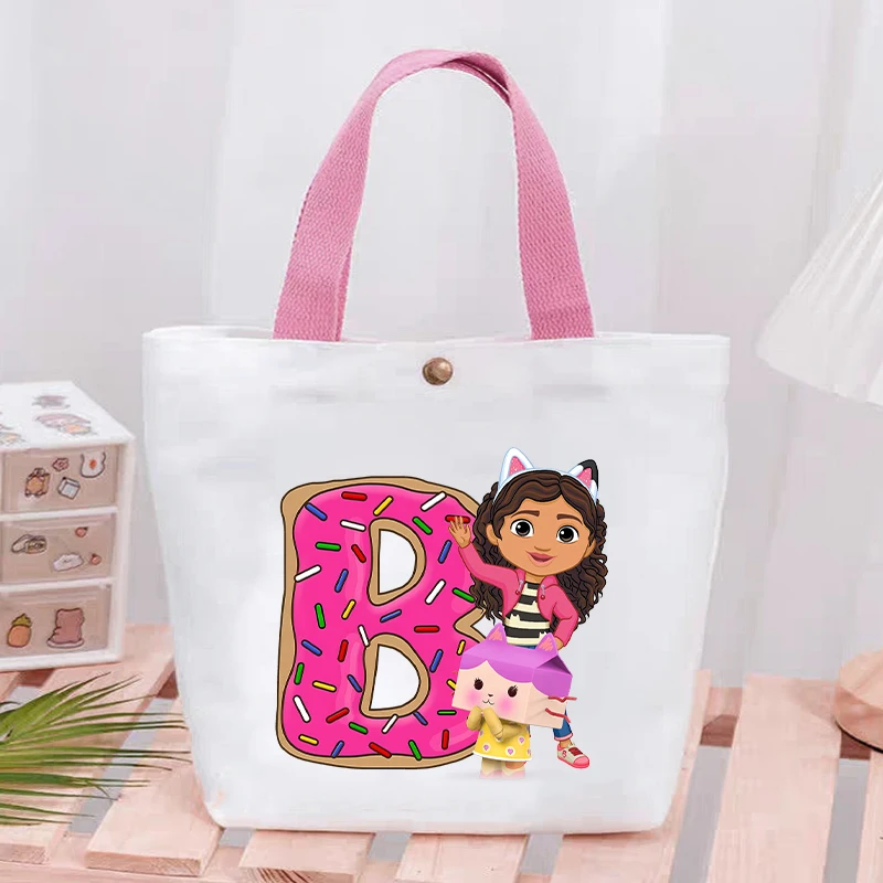 Сумки-тоут для кукольных домиков Габби, женские сумки с надписью A-Z для покупок, сумки для покупок для девочек, холщовая сумка для путешествий, детский подарок, Лидер продаж
Сумки-тоут для кукольных домиков Габби, женские сумки с надписью A-Z для покупок, сумки для покупок для девочек, холщовая сумка для путешествий, детский подарок, Лидер продаж