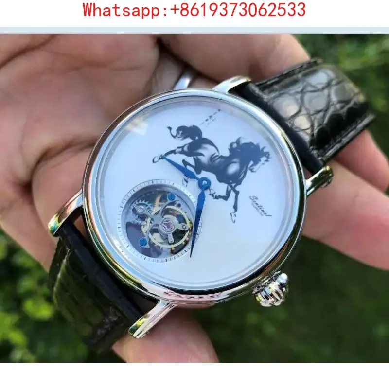 Часы с механизмом Tourbillon ST8000. Элитные часы Horse Zodiac Tourbillon. Мужские механические часы с эмалевым циферблатом
Часы с механизмом Tourbillon ST8000. Элитные часы Horse Zodiac Tourbillon. Мужские механические часы с эмалевым циферблатом
