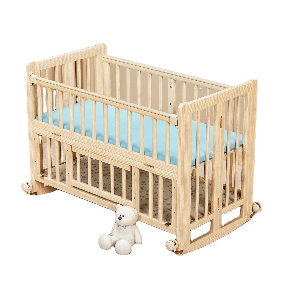 Unpainted Lightweight Foldable Wooden Toddler Children Beds Baby Swing Bed Cot Crib with Wheels for 0-6 Years Old
Unpainted Lightweight Foldable Wooden Toddler Children Beds Baby Swing Bed Cot Crib with Wheels for 0-6 Years Old