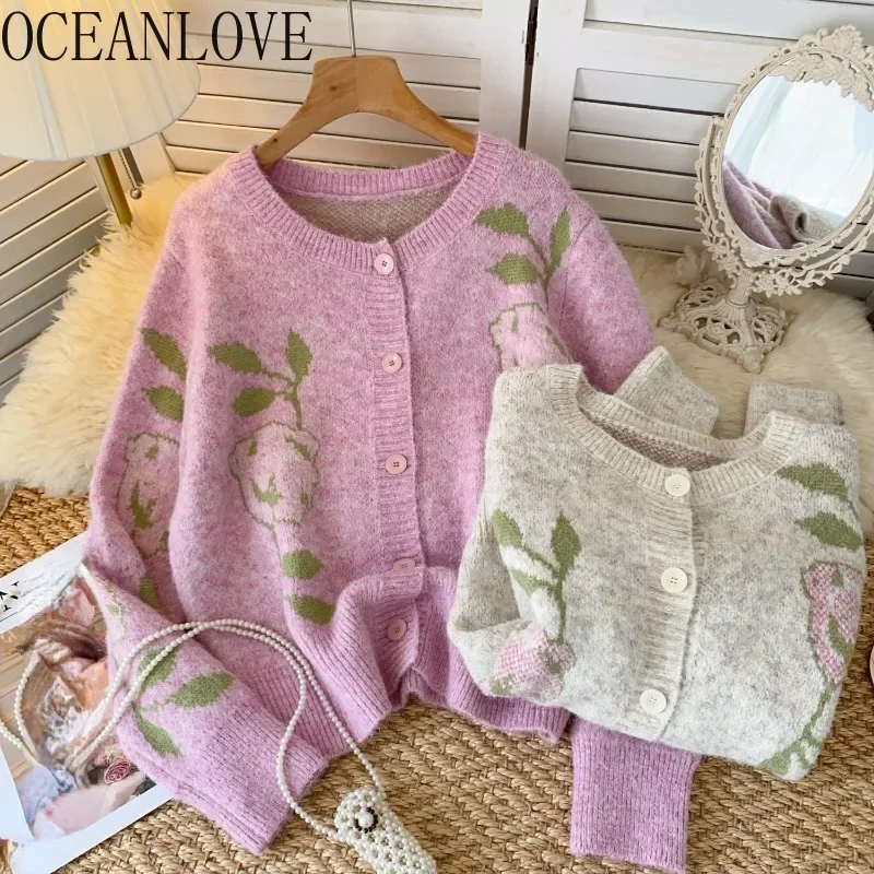 OCEANLOVE женские свитера с цветочным принтом корейская мода милые винтажные кардиганы простые теплые однобортные женские свитера
OCEANLOVE женские свитера с цветочным принтом корейская мода милые винтажные кардиганы простые теплые однобортные женские свитера