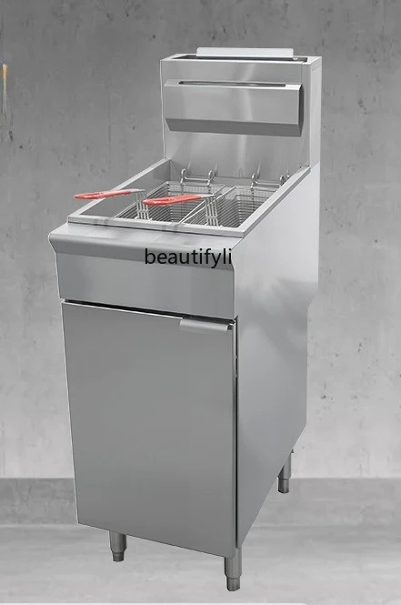 Single Cylinder Double Screen Gas Fryer Large Capacity Fryer Commercial Fryer Constant Temperature Fried Skewers Snacks
Single Cylinder Double Screen Gas Fryer Large Capacity Fryer Commercial Fryer Constant Temperature Fried Skewers Snacks