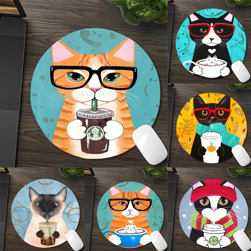Cute Coffee Milk Drink Bottle Cat Mousepad DIY Round Thickened Mouse Pad Oversized Gaming Keyboard Table Mat Desk Set
Cute Coffee Milk Drink Bottle Cat Mousepad DIY Round Thickened Mouse Pad Oversized Gaming Keyboard Table Mat Desk Set