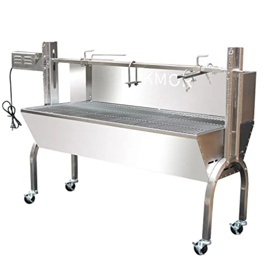 Outdoor rotisserie grill for pig/lamb roasting, stainless steel charcoal spit roaster with hood, black finish, 50-inch size, 30
Outdoor rotisserie grill for pig/lamb roasting, stainless steel charcoal spit roaster with hood, black finish, 50-inch size, 30