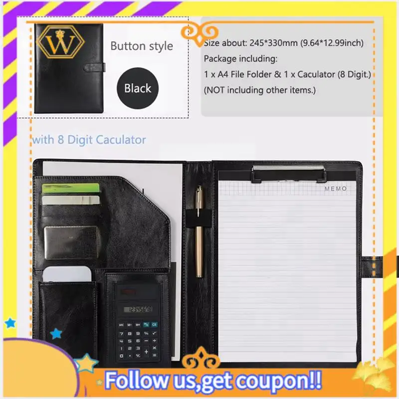 Latest-A4 Business Folders File Folders For Folders Clipboard Folders Calculator PU Leather Storage Box
Latest-A4 Business Folders File Folders For Folders Clipboard Folders Calculator PU Leather Storage Box