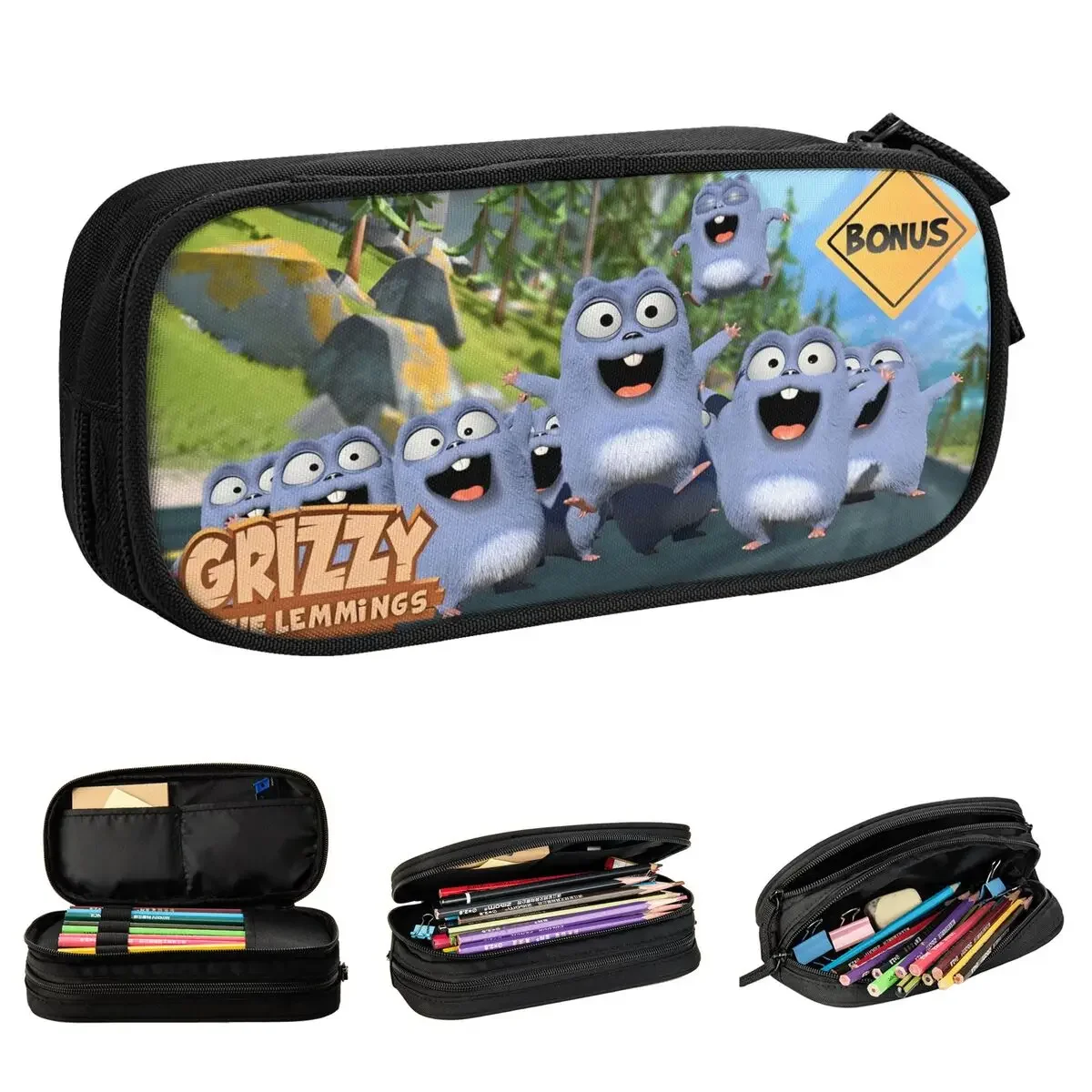 Grizzy Cartoon Pencil Case Fashion Anime Pen Holder Bag Girl Boy Big Capacity School Supplies Cosmetic Pencil Pouch
Grizzy Cartoon Pencil Case Fashion Anime Pen Holder Bag Girl Boy Big Capacity School Supplies Cosmetic Pencil Pouch