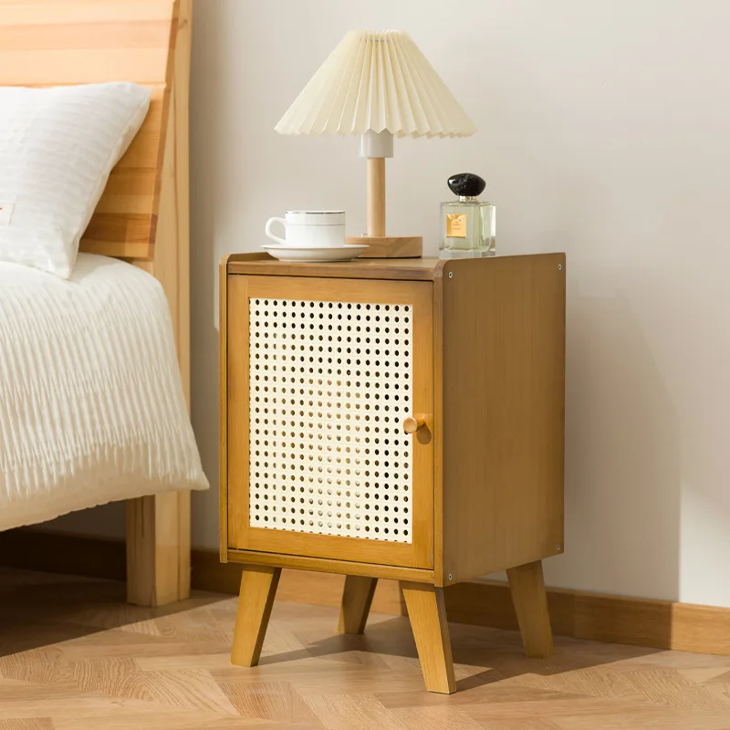 Nordic solid wood bedside table small apartment sofa side cabinet simple rattan edge storage locker corner few small cabinets
Nordic solid wood bedside table small apartment sofa side cabinet simple rattan edge storage locker corner few small cabinets