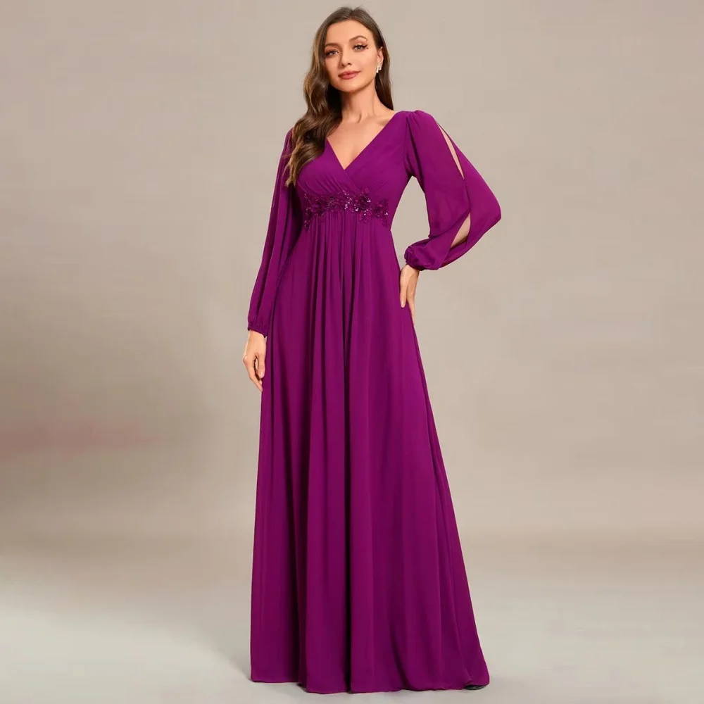 Customized Exquisite Lace Applique Ruched Women Prom Dress Full Sleeve Charming Floor Length Party Dress Women Evening Gown
Customized Exquisite Lace Applique Ruched Women Prom Dress Full Sleeve Charming Floor Length Party Dress Women Evening Gown