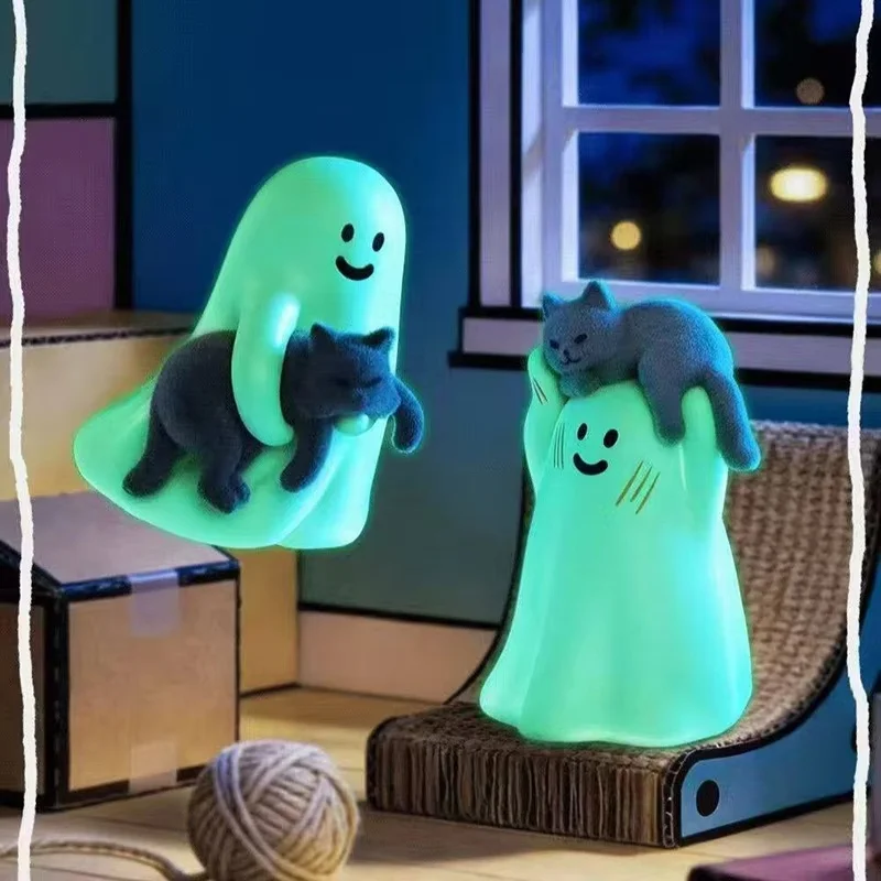 Ghody Behold My Cat Mini Ghost Blind Box Figures Glow In The Dark Cute Collectible Fluffy Cat Desktop Decor Gift For Cat Lovers
Ghody Behold My Cat Mini Ghost Blind Box Figures Glow In The Dark Cute Collectible Fluffy Cat Desktop Decor Gift For Cat Lovers