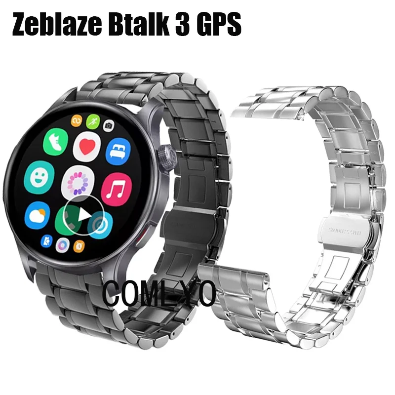 Для Zeblaze Btalk 3, GPS, ремешок для умных часов, металлический мужской ремешок из нержавеющей стали
Для Zeblaze Btalk 3, GPS, ремешок для умных часов, металлический мужской ремешок из нержавеющей стали