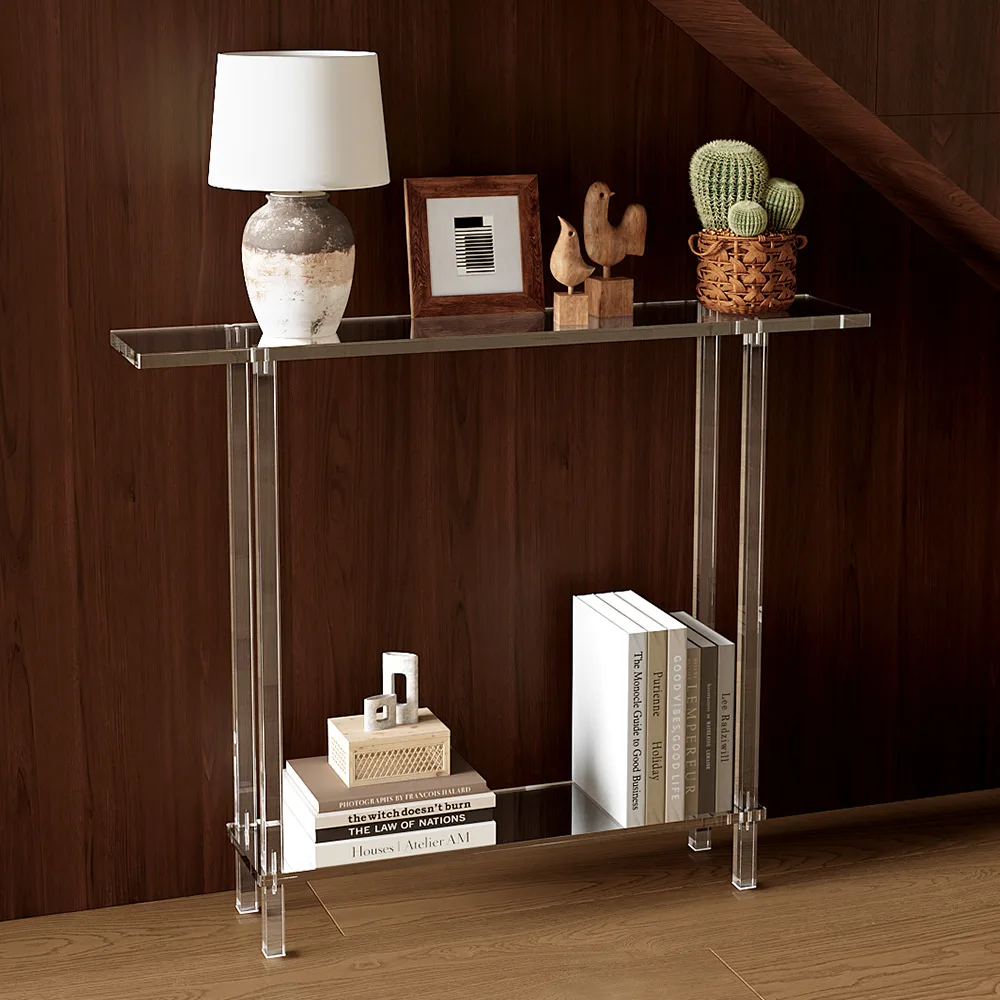 Acrylic long porch table against the wall Transparent shelf Entry porch table Super narrow
Acrylic long porch table against the wall Transparent shelf Entry porch table Super narrow