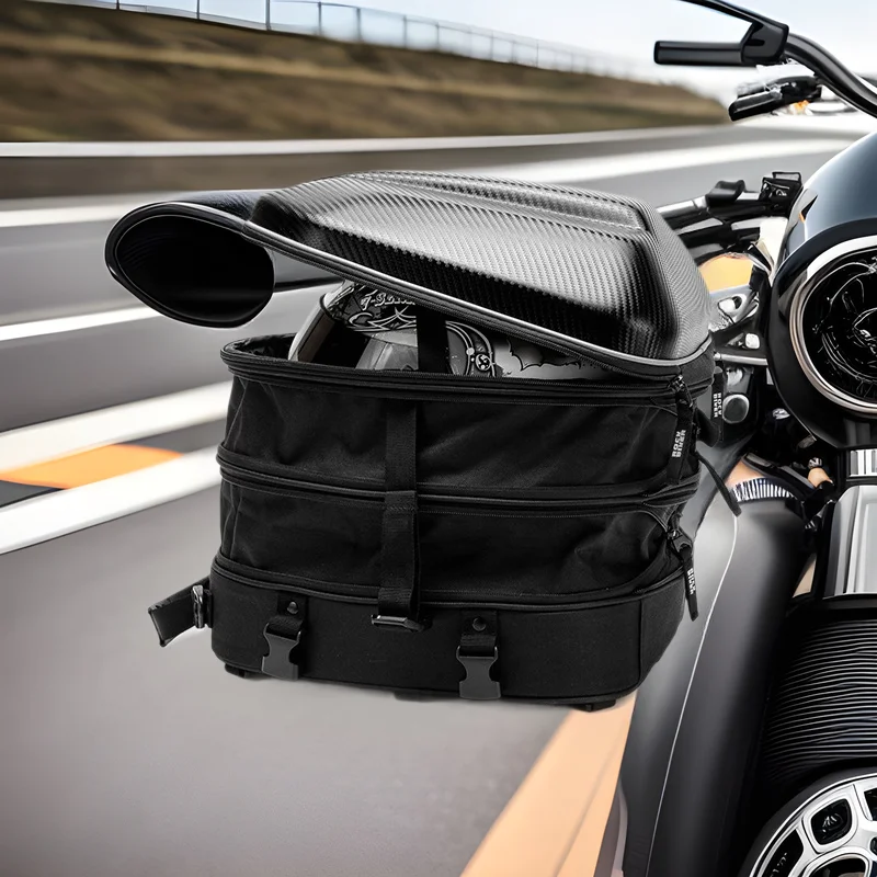 Carbon Fiber Kit Helmet Bag Motorcyclebag Waterproof Motorcycle Tail Bag Tailbag Rear Pack Backseat Crossbody Pack Backpack
Carbon Fiber Kit Helmet Bag Motorcyclebag Waterproof Motorcycle Tail Bag Tailbag Rear Pack Backseat Crossbody Pack Backpack