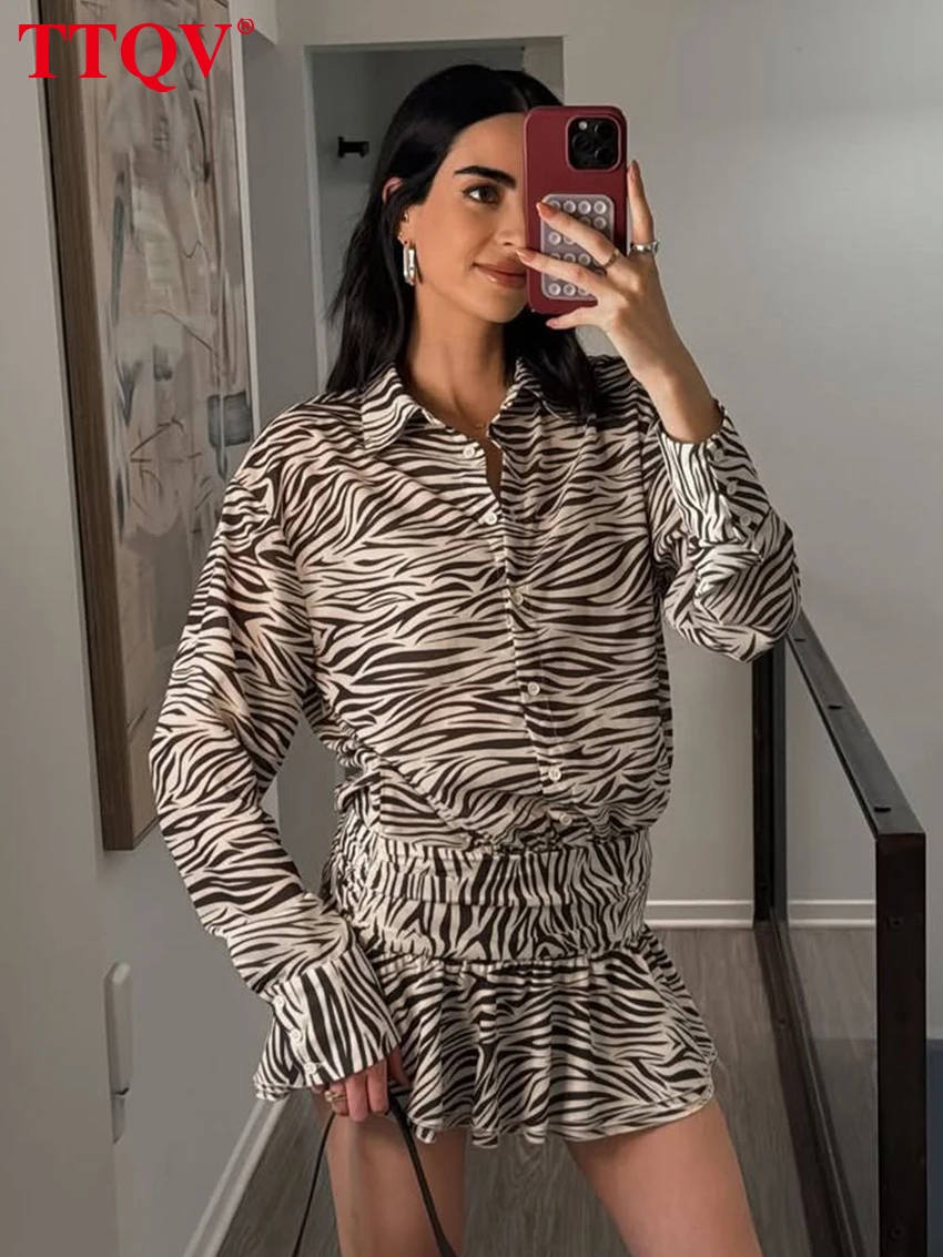 TTQV Spring Loose Print Women Dress 2026 Fashion Lapel Long Sleeve Mini Dresses Elegant Classic Pleated Female Dress Streetwear
TTQV Spring Loose Print Women Dress 2026 Fashion Lapel Long Sleeve Mini Dresses Elegant Classic Pleated Female Dress Streetwear