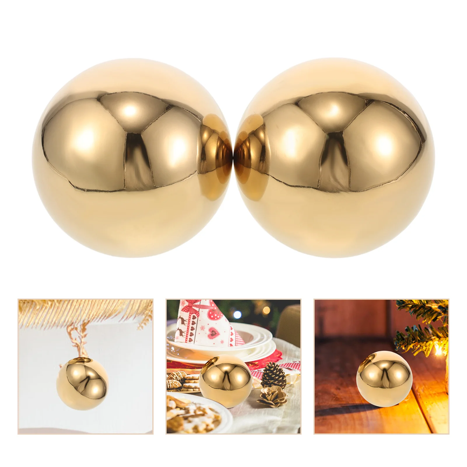 2Pcs Metal Decorative Balls Mirror Polished Shiny Sphere Stainless Steel Garden Gazing Ball Outdoor Decor Gazing Ball
2Pcs Metal Decorative Balls Mirror Polished Shiny Sphere Stainless Steel Garden Gazing Ball Outdoor Decor Gazing Ball