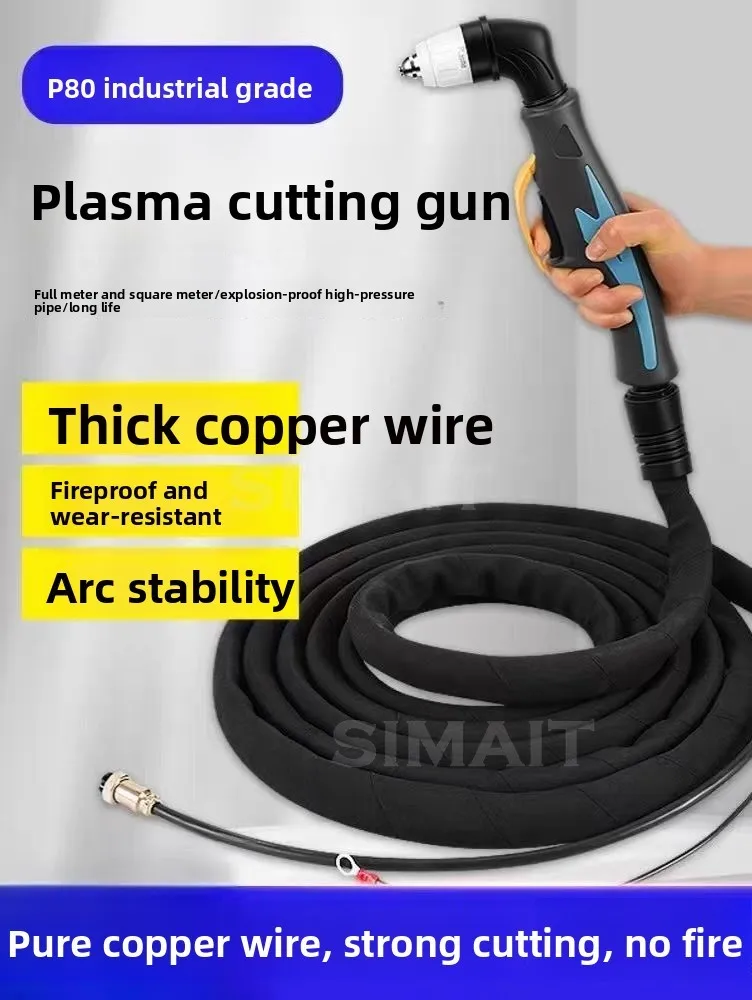 New P80 Pla sma Torch Extended Cable Fireproof Sheath for LGK-80/100/120 Cutter
New P80 Pla sma Torch Extended Cable Fireproof Sheath for LGK-80/100/120 Cutter