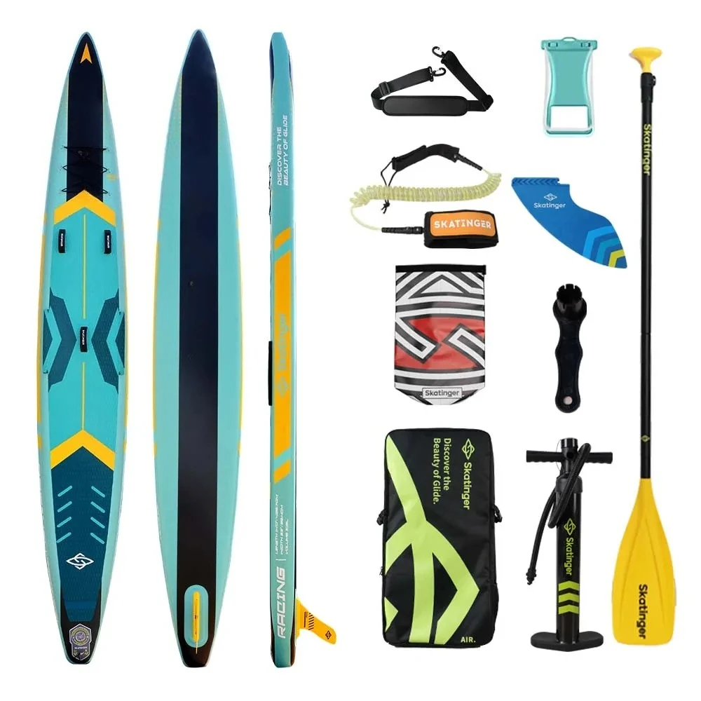 Skatinger Hot Sale Professional Race 14' SUP Paddle Board Inflat le Stand up Paddleboard Racing Su board for Competition
Skatinger Hot Sale Professional Race 14' SUP Paddle Board Inflat le Stand up Paddleboard Racing Su board for Competition