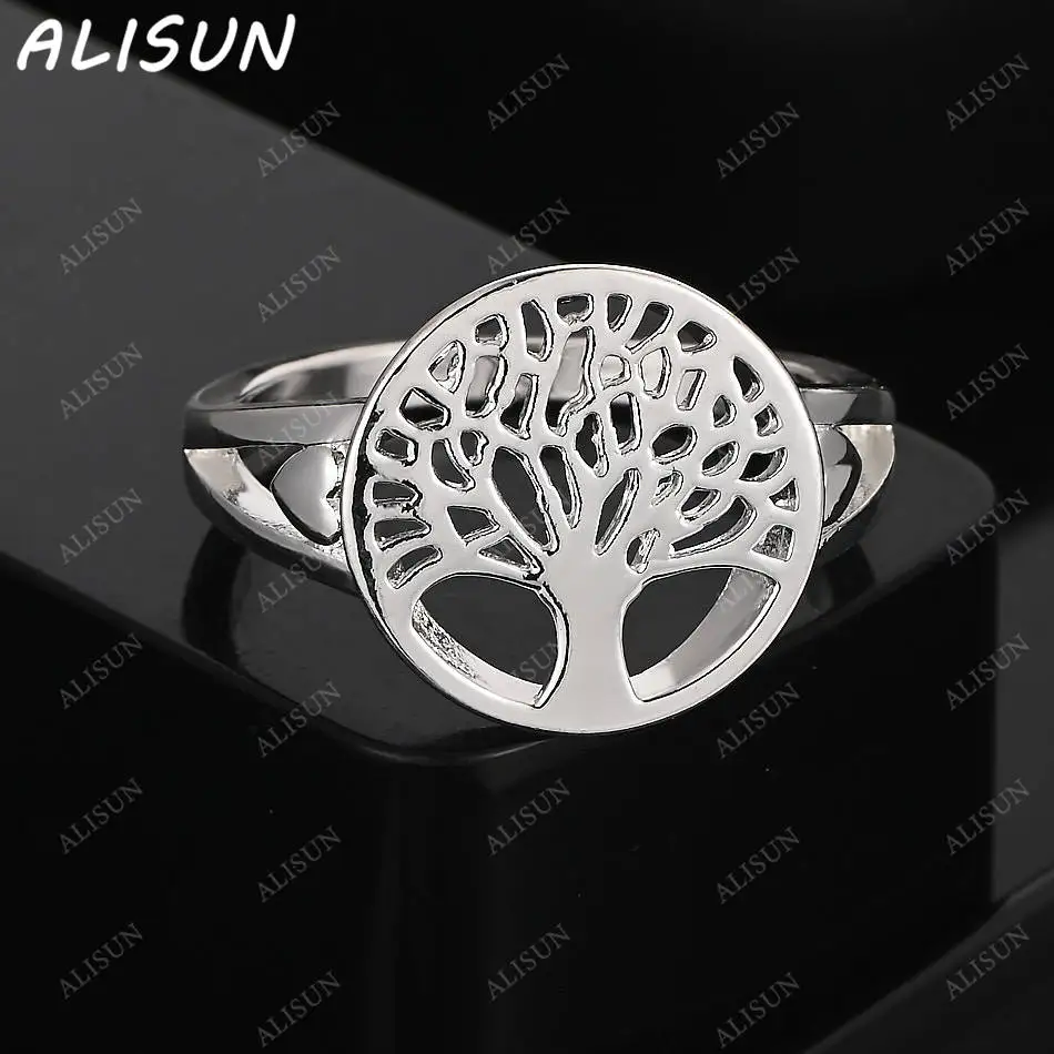 ALISUN 925 Sterling Silver Round Tree Fine Ring For Men Fashion Jewelry Charm Grace Wedding Engagement Accessories
ALISUN 925 Sterling Silver Round Tree Fine Ring For Men Fashion Jewelry Charm Grace Wedding Engagement Accessories