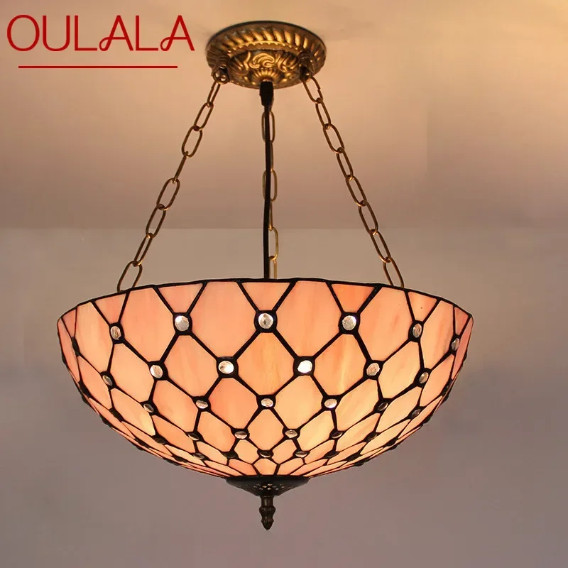 OULALA Tiffany Pendant Lamp LED Retro Creativity Living Room restaurant Bedroom Villa Hotel Corridor Color Glass Chandelier
OULALA Tiffany Pendant Lamp LED Retro Creativity Living Room restaurant Bedroom Villa Hotel Corridor Color Glass Chandelier