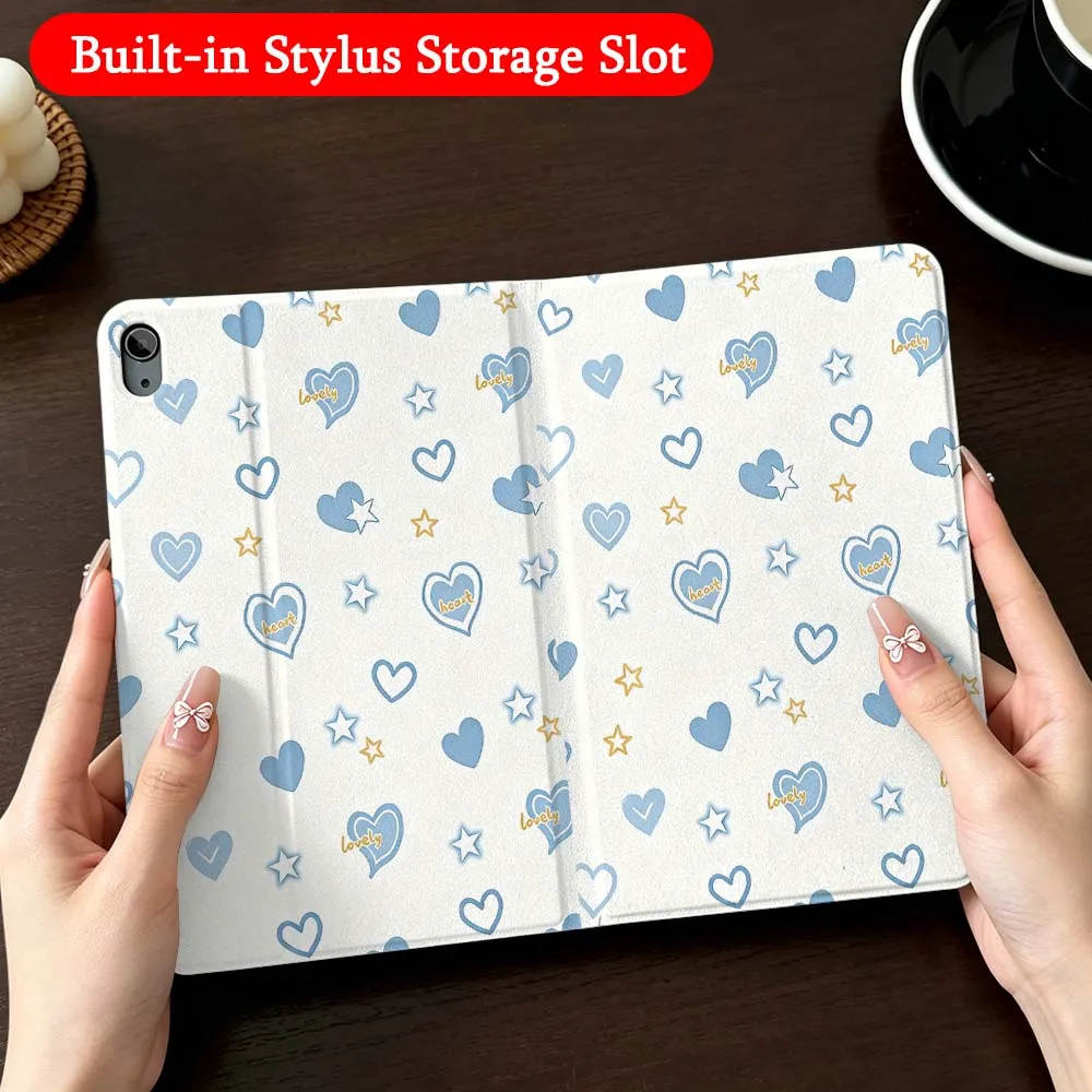 Pink Love Heart Pattern For iPad Mini Pro Air 5 6 7 8 9 11 9.7 7.9 10.9 13 12.9 inch Folding Automatic Sleep/Make Tablet Case
Pink Love Heart Pattern For iPad Mini Pro Air 5 6 7 8 9 11 9.7 7.9 10.9 13 12.9 inch Folding Automatic Sleep/Make Tablet Case