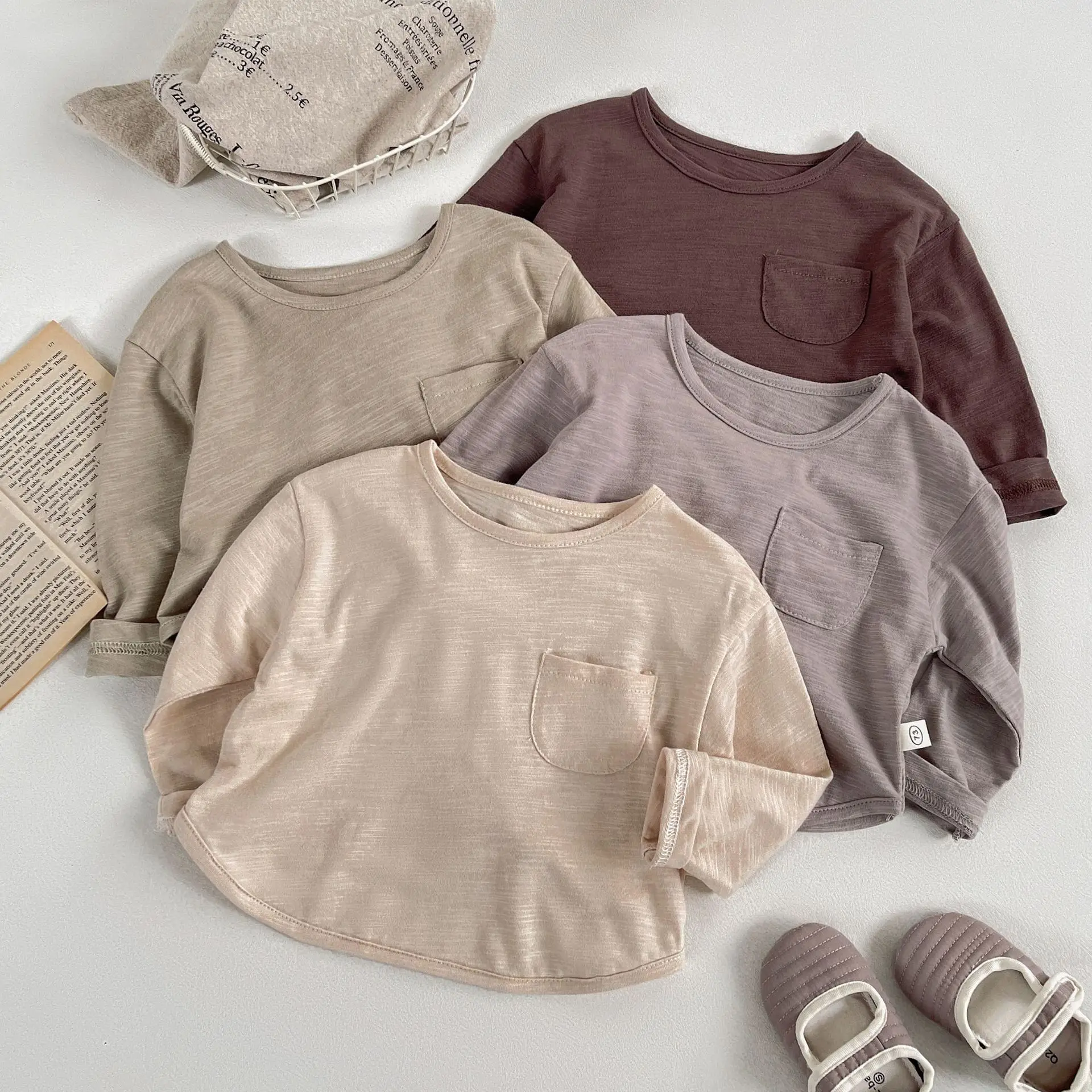 Baby Solid Color Base Shirt 2025 Autumn For Boys Girls Aged 0-3 Bamboo Joint Cotton Top for Infants Toddlers Cotton Long-sleeved
Baby Solid Color Base Shirt 2025 Autumn For Boys Girls Aged 0-3 Bamboo Joint Cotton Top for Infants Toddlers Cotton Long-sleeved