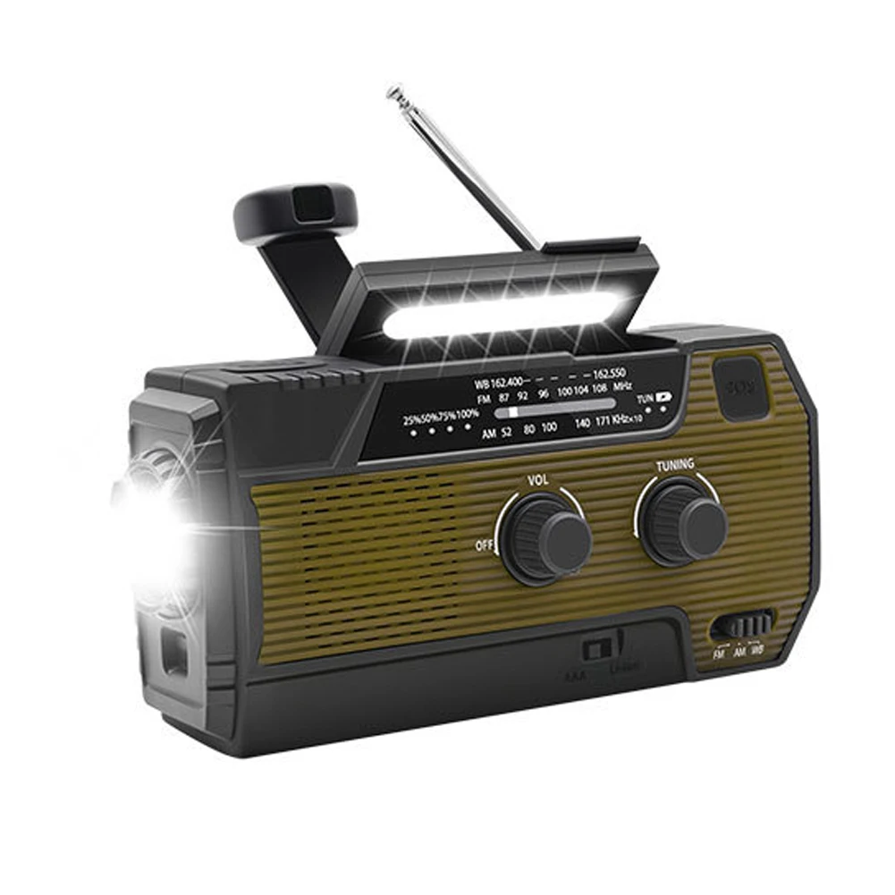 Hand Crank Radio For Outdoor Multifunctional Radio Outdoor Tool 4000mAh High-capacity Battery FM AM NOAA Radio Functions
Hand Crank Radio For Outdoor Multifunctional Radio Outdoor Tool 4000mAh High-capacity Battery FM AM NOAA Radio Functions