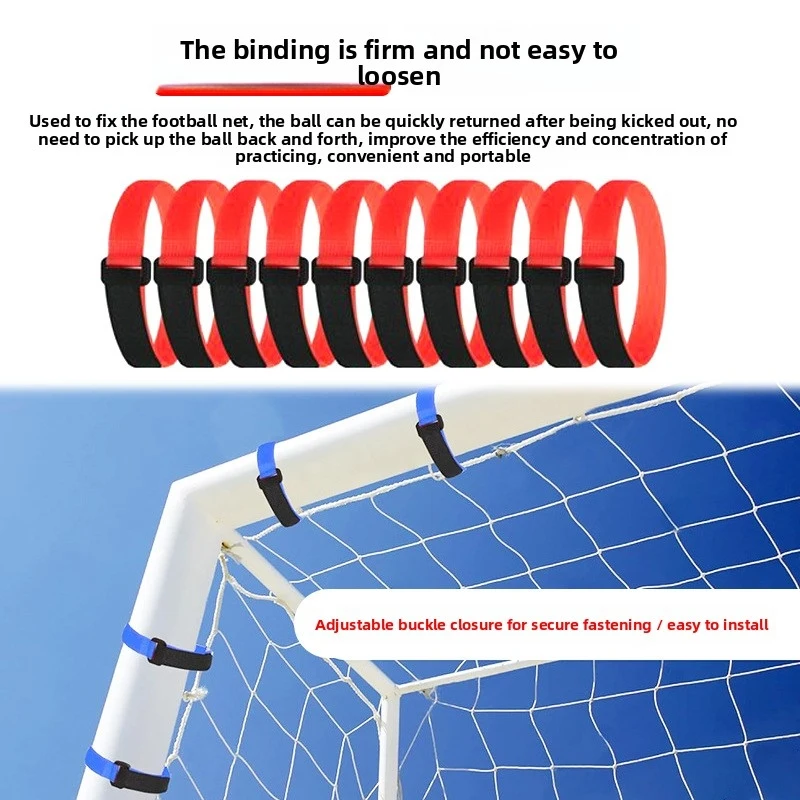 Football net fixed goal self-adhesive lacing strap reversed buckle strap multi-color Velcro lacing strap
Football net fixed goal self-adhesive lacing strap reversed buckle strap multi-color Velcro lacing strap