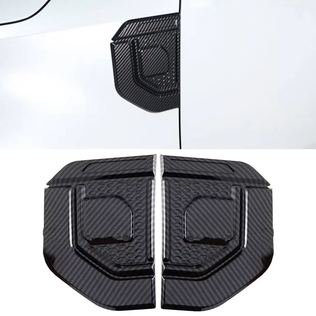 1 Pair Side Fender Vent Cover Trim Fit for Toyota Prado Land Cruiser Lexus GX 2024 Carbon Fiber Texture Style ABS
1 Pair Side Fender Vent Cover Trim Fit for Toyota Prado Land Cruiser Lexus GX 2024 Carbon Fiber Texture Style ABS