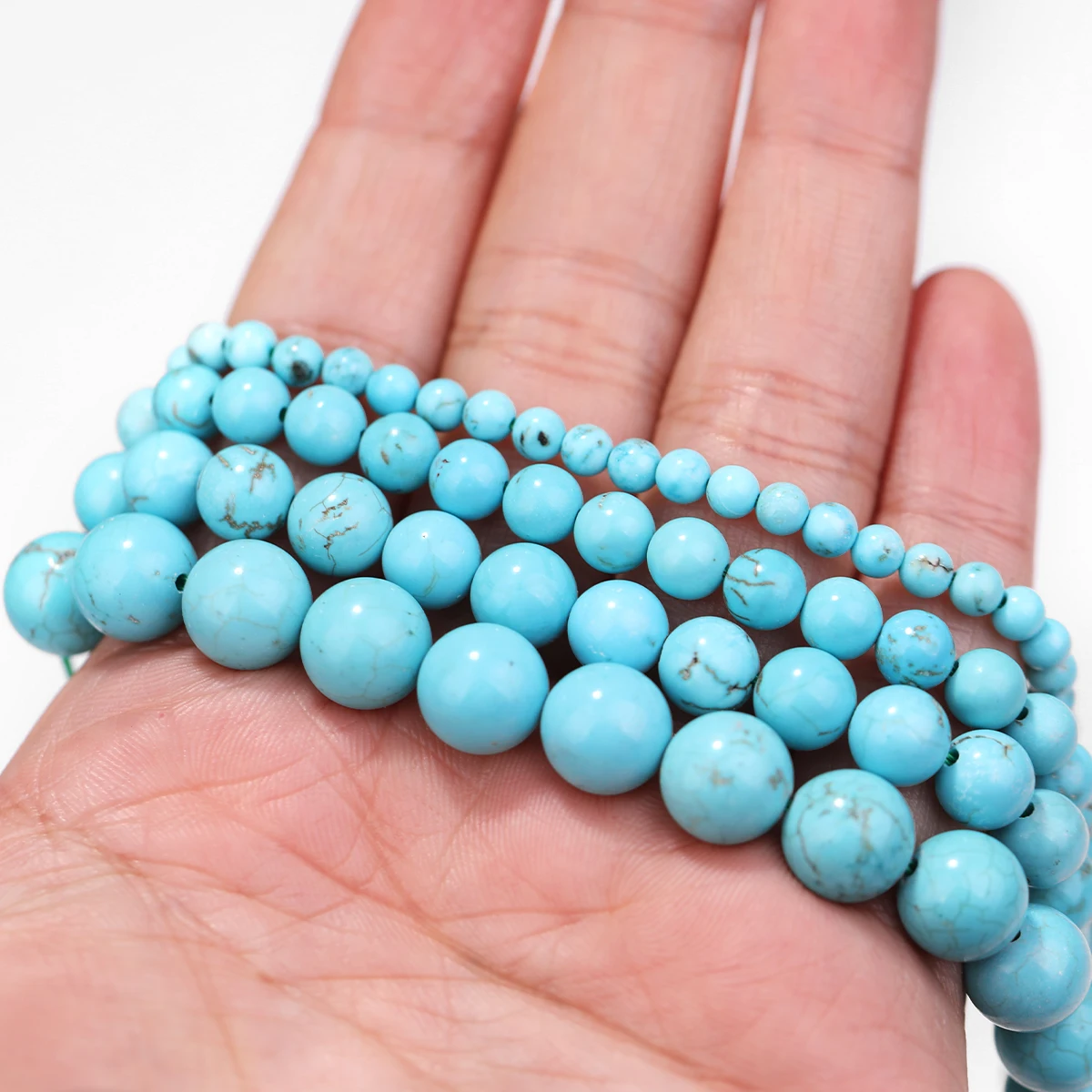 Round Shape Loose Mineral Blue Turquoises Rondelle Beads For Jewelry DIY Making Bracelet Earrings Accessories
Round Shape Loose Mineral Blue Turquoises Rondelle Beads For Jewelry DIY Making Bracelet Earrings Accessories