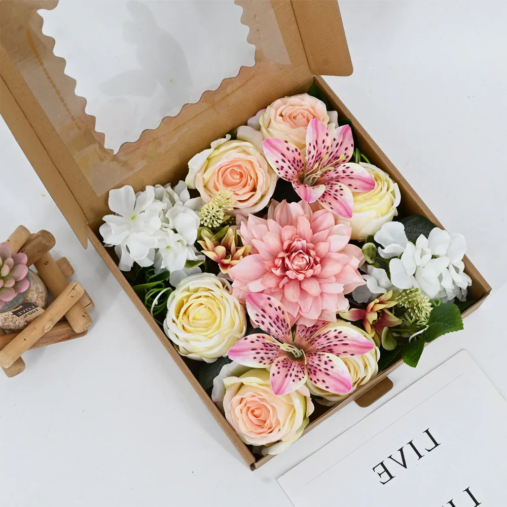 Amazon dahlia flower box DIY rose box bouquet wedding Christmas home decoration bouquet
Amazon dahlia flower box DIY rose box bouquet wedding Christmas home decoration bouquet
