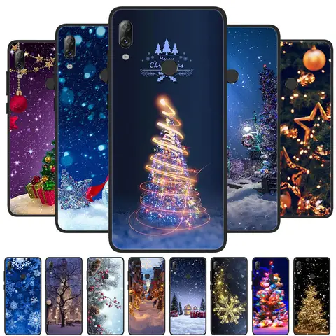 Christmas Painted Cover For Lenovo K5 Pro Play S5 K520 Case Silicone Soft Phone Cover For Lenovo K10 Note K13 K12 Pro Capa Funda
