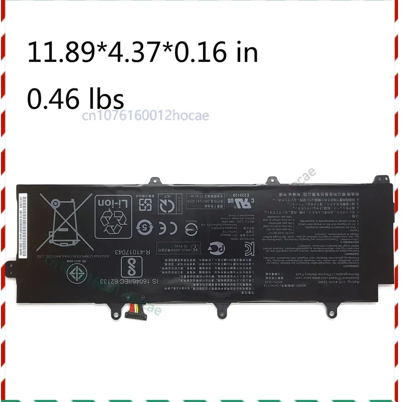 Оригинальный аккумулятор для ноутбука C41N1712 для ASUS Zephyrus GX501 GX501V GX501GI GX501G GX501GM GX501GS GX501VSK, 50 Втч
Оригинальный аккумулятор для ноутбука C41N1712 для ASUS Zephyrus GX501 GX501V GX501GI GX501G GX501GM GX501GS GX501VSK, 50 Втч