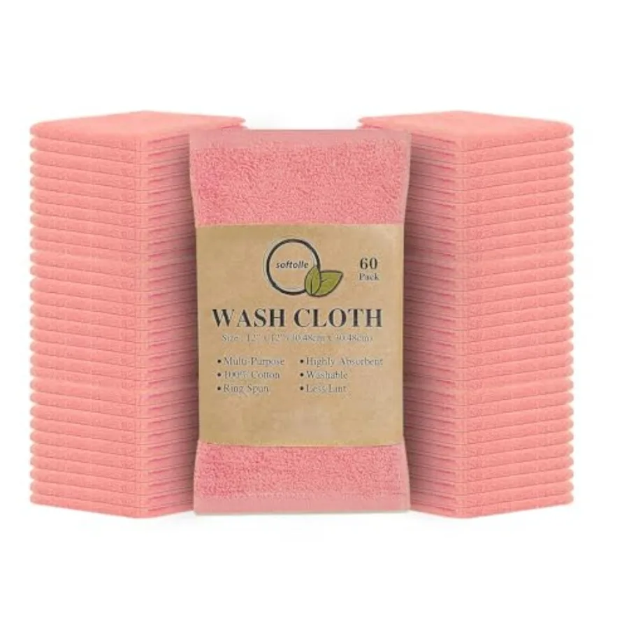 100% Cotton Washcloths 12x12 Inches Soft Highly Absorbent Washcloth Face Towels Wash Cloths for Face Ring Spun Bulk Pack
100% Cotton Washcloths 12x12 Inches Soft Highly Absorbent Washcloth Face Towels Wash Cloths for Face Ring Spun Bulk Pack