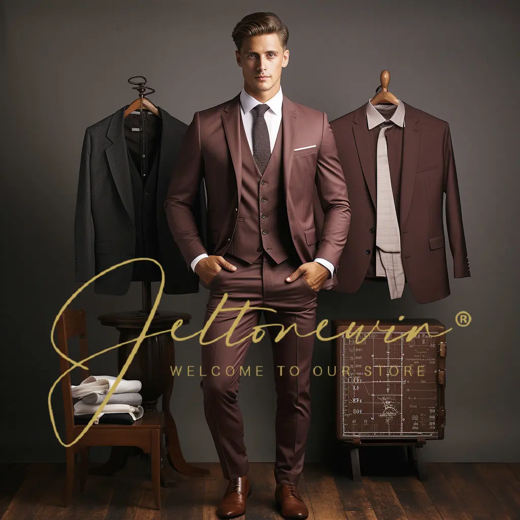 Men Formal Business Wedding 3 Pieces Suit Set Coat Dress / Male 2024 Blazers Jacket Pants Vest Trousers Dress Waistcoat
Men Formal Business Wedding 3 Pieces Suit Set Coat Dress / Male 2024 Blazers Jacket Pants Vest Trousers Dress Waistcoat